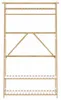 vidaXL Stendibiancheria con ripiani 110x40x180 cm in bambù Anteprima dell’immagine prodotto 2