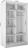 Schwebetürenschrank HELIX 120cm Artisan/Schwarz – 2-türig, Produktbild-Vorschau 7