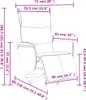 vidaXL Fauteuil relax avec repose-pieds Noir Similicuir Voir les images du produit 8