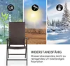 Estoril Gartenstuhl Polyrattan Aluminium 8-Stufen klappbar Produktbild-Vorschau 3