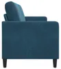 vidaXL Sofa mit Stauraum Blau 152 x 78 x 87 cm Polyester Produktbild-Vorschau 5
