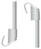 Mini Gardinenstange Weiß 75–125 cm Teleskop Fenster Produktbild-Vorschau 3