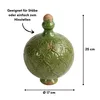 Große Gartenkugel aus Keramik grün mit Spitze - Rosenkugel Produktbild-Vorschau 3