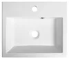 ORINOKO Gussmarmor-Waschtisch 42x10x36cm, weiß Produktbild-Vorschau 2