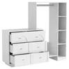 Merax Garderobenset, bestaande uit een commode met 6 lades Productafbeelding-voorbeeld 9
