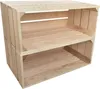 2er Set Natur Holzkisten 50 x 20 x 15 cm massive Weinkisten Produktbild-Vorschau 1
