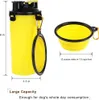 Tragbare Hunde-Wasserflasche mit 2 faltbaren Näpfen, 1 Produktbild-Vorschau 4