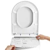 WC Sitz D Form 46 x 36 cm, Toilettendeckel Weiß mit Produktbild-Vorschau 3