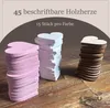 Gästebuch im Holzrahmen & 42 beschreibbaren Holzherzen Produktbild-Vorschau 8