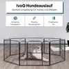 IvoQ Welpenauslauf – Hundeauslauf – 8 Paneele – 60 cm hoch Produktbild-Vorschau 2