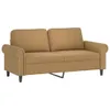 vidaXL Canapé 2 places marron 140 cm velours Voir les images du produit 9