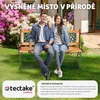Dvoumístná zahradní lavice Tamara 128 x 51 x 73 cm Náhled obrázku produktu 8