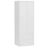 Framire Kleiderschrank 2-türig mit Schubladen 180 x 63 cm, Produktbild-Vorschau 1