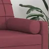 vidaXL Cuscino decorativo 2 pz. Rosso vino Ø15x50 cm Anteprima dell’immagine prodotto 5
