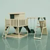 OutdoorToys Spielturm Freja aus Holz in Grün Dunkelgrün, Produktbild-Vorschau 4