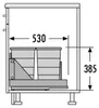 Collecteur de déchets Hailo 3616411 TB Slide Bottom-Mount Voir les images du produit 2