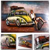 Metallbild 3D Käfer Gelb Relief Wandbild Unikat Produktbild-Vorschau 2