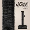 IvoQ Kratzbaum für Katzen - 90 cm - Schwarz - Stabiler Produktbild-Vorschau 4