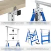 tectake® 2er-Set Gerüstbock aus Stahl-Vierkantrohr mit Produktbild-Vorschau 4