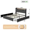 Polsterbett LED, mit Aufladen USB Ladefunktion Kopfteil und Produktbild-Vorschau 7