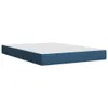 Maison Exclusive - Boxspringbett mit Matratze Blau 160x200 Produktbild-Vorschau 10