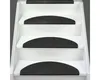 Treppenteppich Paris Anthrazit 25cmx65cm - Vica Produktbild-Vorschau 4