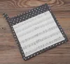 Topflappen Landhaus Premium Musiknoten Punkte 20x20 cm Produktbild-Vorschau 1