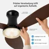 Stropný ventilátor s osvetlením, tichý, Ø 100 cm, DC motor, Náhľad obrázku produktu 7
