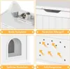 Yaheetech Katzentoilette , Katzenschrank mit großem Produktbild-Vorschau 4