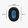 A product image showing headphone ear pads with dimensions indicated by lines and text. Produktbild-Vorschau