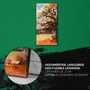 Wohnzimmer-Bild Leinwand Uhr Geräuschlos 30x60 Baum Herbst Produktbild-Vorschau 5