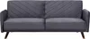 BELIANI Sofa rozkładana szara welurowa 3-osobowa z funkcją Podgląd zdjęcia produktu 1