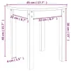 vidaXL Stolik kawowy szary Ø 45x40 cm lite drewno sosnowe Podgląd zdjęcia produktu 8