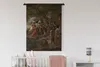 MuchoWow® Wandteppich Wandbehang Wer ein Schwein ist, muss Produktbild-Vorschau 2