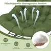 COSTWAY Schaukelstuhl, Schaukelsessel mit gepolstertem Produktbild-Vorschau 5