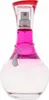 A perfume bottle with pink and clear liquid, a red cap, and a silver charm. Podgląd zdjęcia produktu