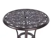 BELIANI Stół ogrodowy brązowy aluminium okrągły ø 68 cm Podgląd zdjęcia produktu 4