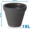 Doniczka Donica Ogrodowa 40 Cm Efekt Cegły Okrągła Na Taras Podgląd zdjęcia produktu 3