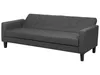 BELIANI 3-Sitzer Sofa Dunkelgrau Stoffbezug Gesteppt mit Produktbild-Vorschau 5