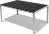 XL Polywood Gartentisch Aluminium Silber / Schwarz 180x90cm Produktbild-Vorschau