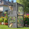 Wiltec zewnętrzna budka dla kota 74 x 78 x 180 cm, Podgląd zdjęcia produktu 2