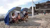Parasol de plage pliable UV Pêche avec fond grand xxl Voir les images du produit 3