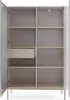 Vitrine Lagos 2D1SZ 166 cm 2-türig 1 Schublade in Farbton Produktbild-Vorschau 5