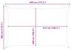 vidaXL Tent przeciwsłoneczny niebiesko-biały 4,5 x 3 m, Podgląd zdjęcia produktu 8