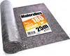 A roll of painter's fleece is shown unrolled on a white surface, with a label attached to the fleece. Produktbild-Vorschau