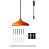 Champion Pendelleuchte mit Stecker 35 cm, Orange Metall Produktbild-Vorschau 6