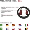 3 fázový venkovní prodlužovací kabel 25 m / 1 zásuvka / černý / guma / 400 V / 2,5 mm2 Náhled obrázku produktu