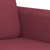 3-tlg. Sofagarnitur mit Kissen Weinrot Stoff Produktbild-Vorschau 6