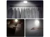 Collage of images showing a motion-activated LED light in different settings: inside a closet, on a nightstand, and on a shelf. Produktbild-Vorschau