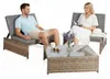 Mucola Sitzgruppe Polyrattan Lounge Gartengarnitur 2 Sessel Produktbild-Vorschau 7